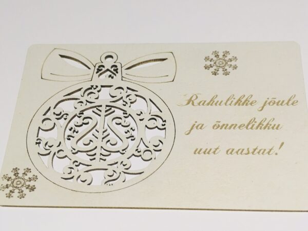 Jõulukaart jõuluehtega kartong - Image 2