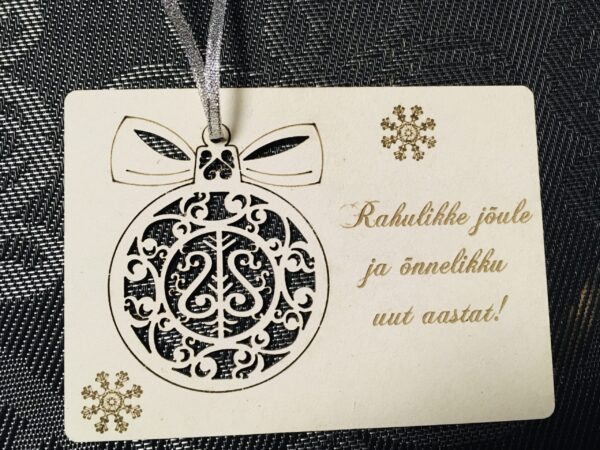 Jõulukaart jõuluehtega kartong - Image 6