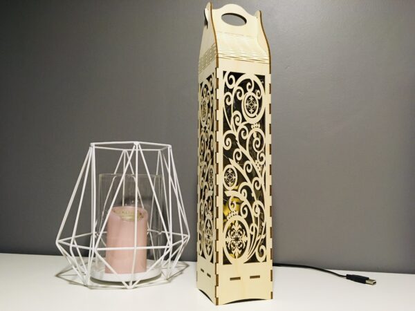 Veinipudeli karp ja valgusti - Image 6