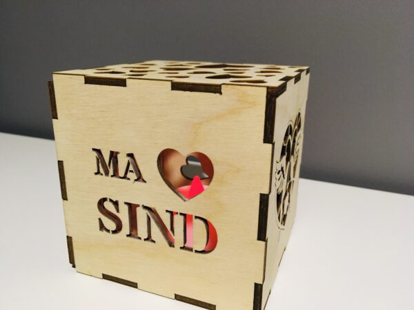 Valguskuubik südamed Led küünlaga - Image 8