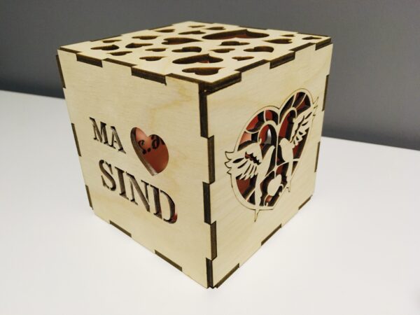 Valguskuubik südamed Led küünlaga - Image 7