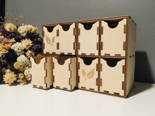 Teepakkide karp 8 sahtliga